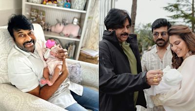 Happy birthday Klin Kaara: Cutest pics of Chiranjeevi's 'little star' with Ram Charan-Upasana, Pawan Kalyan & family