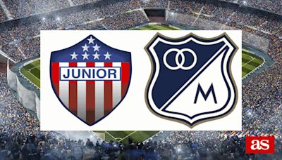 Junior vs Millonarios: estadísticas previas y datos en directo | Liga BetPlay I 2024