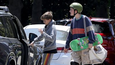 Ben Affleck's children let loose at the skatepark amid divorce rumors