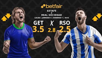 Getafe CF vs. Real Sociedad: horario, dónde ver, pronósticos y clasificación