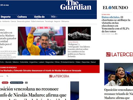 La reacción de los principales medios del mundo a las elecciones en Venezuela