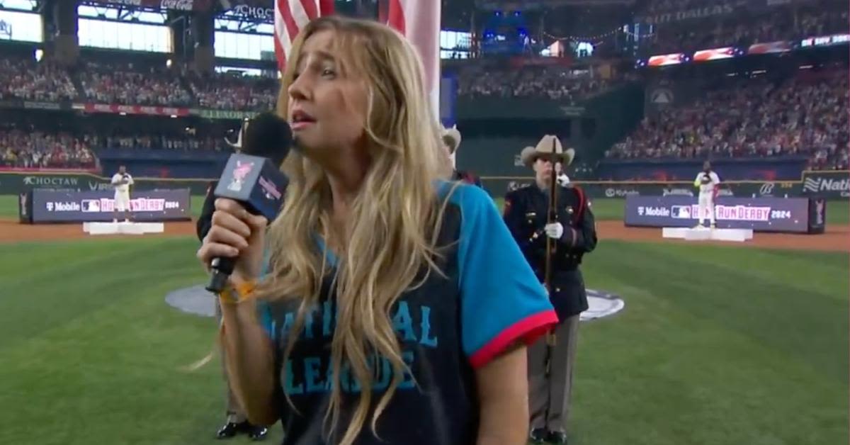 Ingrid Andress 'Dethrones' Fergie After Singing the 'Worst National Anthem Rendition Ever' at 2024 MLB Home Run Derby: Watch