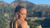 Jennifer Lopez Celebrates Birthday Dancing on Tables in a Sparkly a Dress