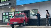 Pickup driver crashes into entrance of two O Street businesses