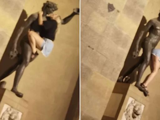 Escándalo en Italia por una turista que simuló tener relaciones sexuales con la estatua del dios romano Baco