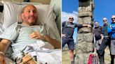 Hiker's warning after his foot was left hanging off during hike