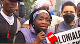 Barack Obama's sister hit with tear gas during live CNN interview as Kenya protests rage