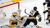 David Pastrnak reaches 40 goals as Bruins beat fading Penguins 5-1