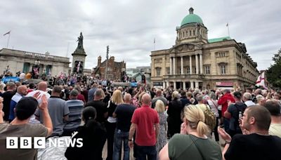 Hull protest: 'We are hard-working people – we're not far-right'