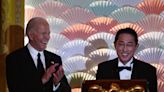 At state dinner for Japan, blossoms and bonhomie on the menu