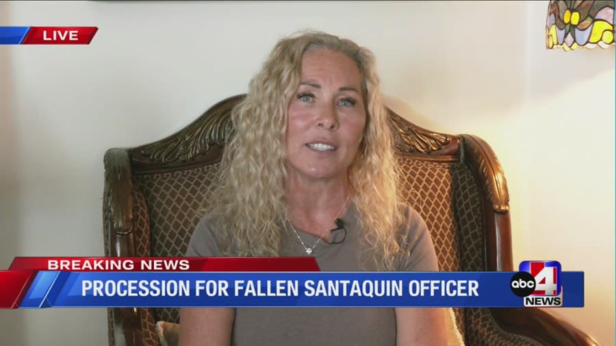 Widow of fallen officer shares her story of grief in light of death of Santaquin officer