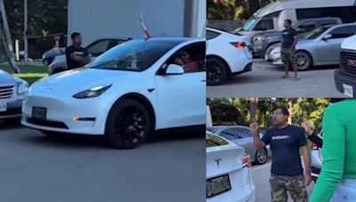 'Just Dare To Hit Me, Then You See...': Man Stands At Parking Space To Reserve Slot For Friend's Car...