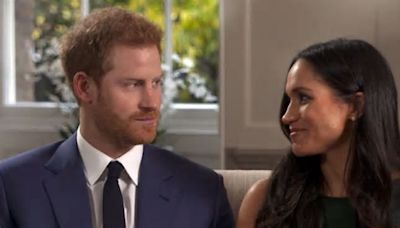 Prince Harry's subtle 'cut-off' gesture hinted at tension in first interview with Meghan