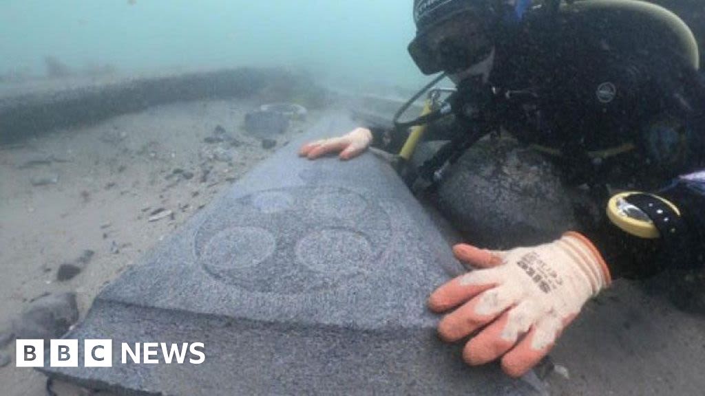 Mortar Wreck: Grave slabs recovered from shipwreck in Poole Bay