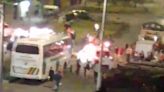 Volaron una ambulancia en el sur de Bogotá: explosión de una granada en un parqueadero afectó a varios vehículos