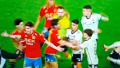 La brutal pelea en el final del Colo Colo-Unión Española en Chile que terminó con cuatro jugadores expulsados