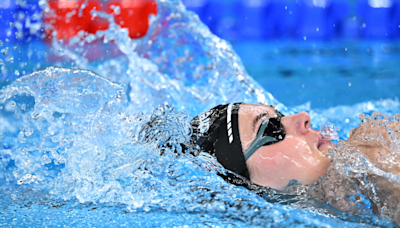 Olympic Swimmer Collapses by the Pool After Race in Paris