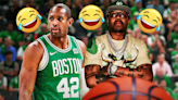 Celtics center Al Horford's hilarious reaction to passing Allen Iverson playoff record