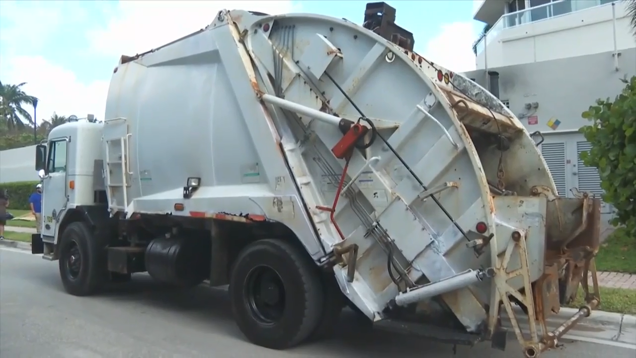 City of Hollywood donates sanitation truck to non-profit group working with Haiti - WSVN 7News | Miami News, Weather, Sports | Fort Lauderdale