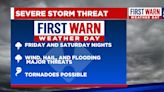 FIRST WARN WEATHER DAY issued Friday due to significant threat of strong storms