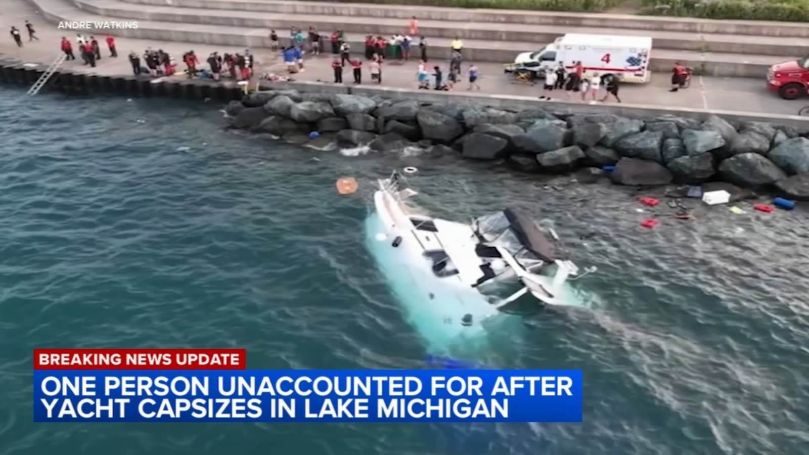Search resumes for missing man after yacht capsizes, sinks in Lake Michigan near 31st Street Harbor