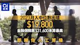 2023年月入中位數1.98萬元 兩行業高達3.1萬 即睇你人工等級