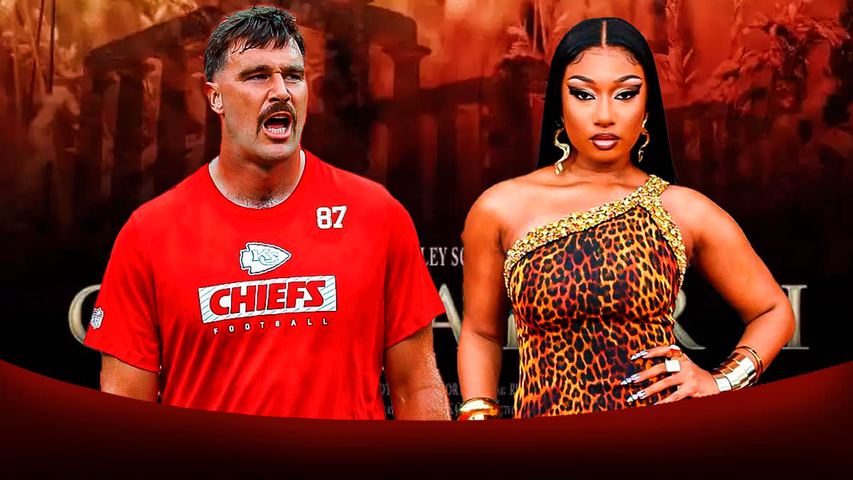 Travis Kelce, Megan Thee Stallion Lead NFL-Gladiator 2 Collaboration With Queen Twist