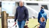 Mike Tindall says that his father-in-law pees outside when the dogs do