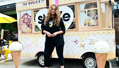 Why is Tyra Banks serving ice cream in Washington D.C.?