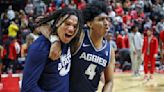 The latest bracketology projections like Utah State, BYU and Utah — and they’re twice as nice for Aggies