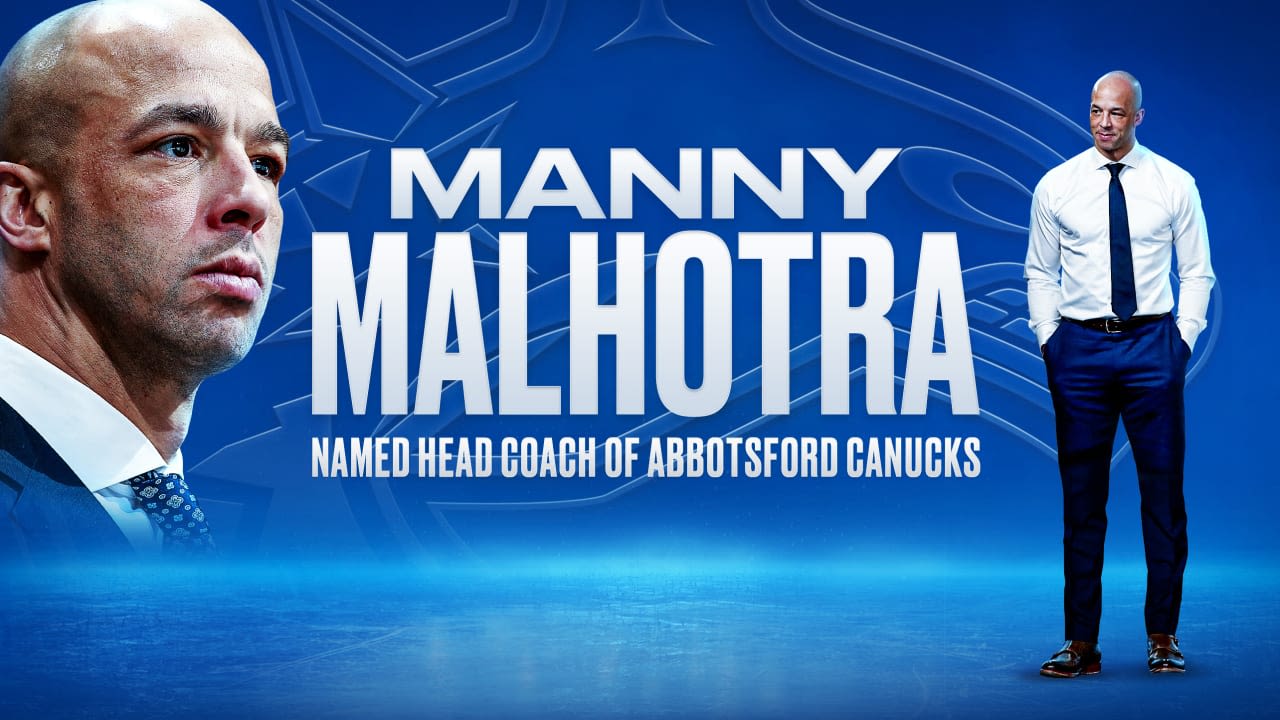 CANUCKS HIRE MANNY MALHOTRA AS HEAD COACH OF THE ABBOTSFORD CANUCKS | Vancouver Canucks