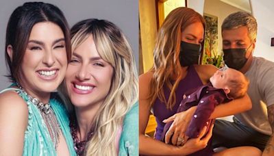 Giovanna Ewbank se derrete ao conhecer a filha de Fernanda Paes Leme