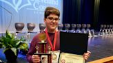 Who won this year's Cleveland County Schools spelling bee?