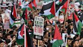 Israel-Hamas war: Pro-Palestinian protests in central London - in pictures