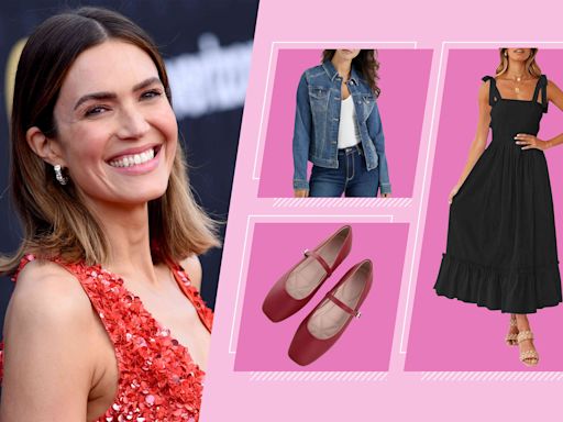 Mandy Moore’s Denim Jacket and Comfy Shoes Were Ideal for Dancing Around with Her Former Costars