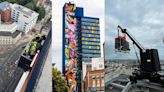 'It was scary': What's it's like to work on Europe's record-breaking tallest mural