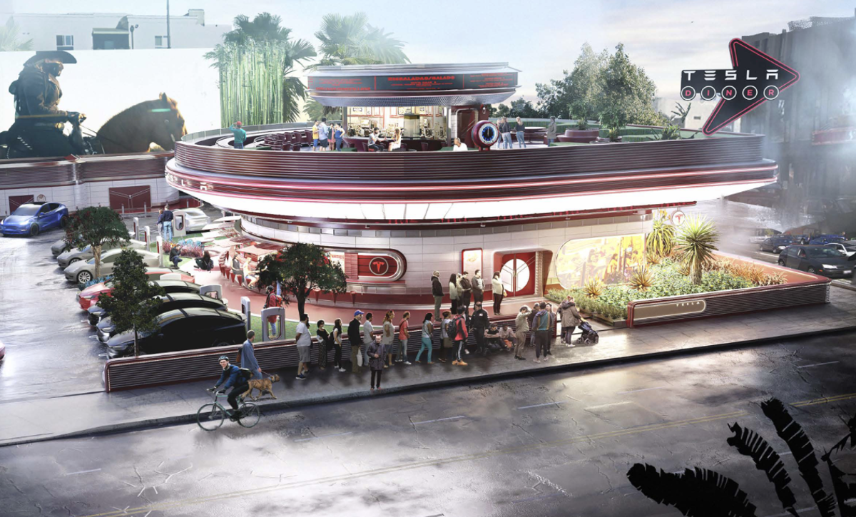 Tesla is hiring for its planned diner and drive-in movie theater in Los Angeles