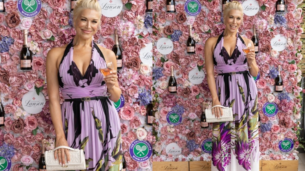 Hannah Waddingham Gives Summertime Florals a Whimsical Spin With Sleeveless Elie Saab Dress for Wimbledon Day Three