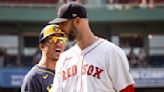 Benches clear as Red Sox's Chris Martin takes exception to Brewers bunting on him