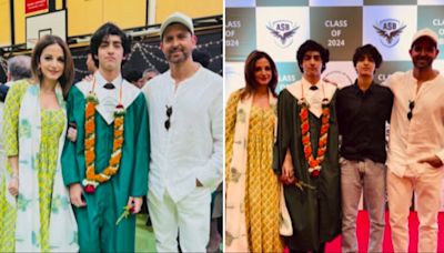 Proud parents Hrithik Roshan, Sussanne Khan attend son Hrehaan's graduation day