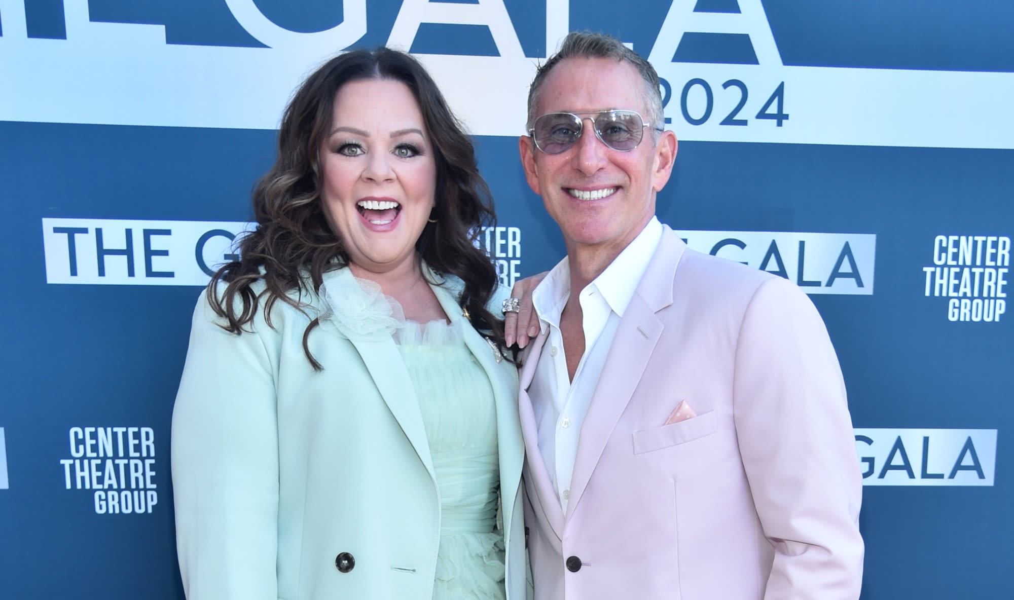Melissa McCarthy Pops in Pastels and Tulle With Adam Shankman for Theater Benefit Gala