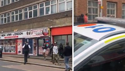 London bloodbath as one in hospital and 12 arrested after knife fight horror