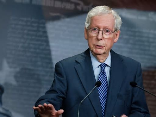 Trump held his tongue on Ukraine aid. McConnell says it may have made the difference.