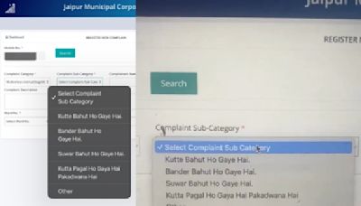 Kutte Bahut Ho Gaye Hai: Jaipur Municipal Corporation's Complaints Page Leaves Internet In Splits