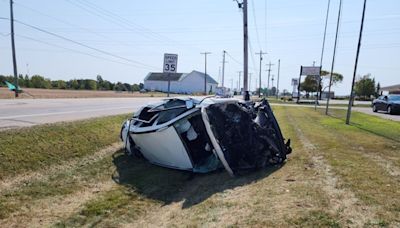 5 injured in Noble County crash; State trooper injured while assisting motorists at scene