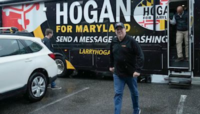 Former Maryland Gov. Larry Hogan, a Republican, navigates dangerous political terrain in pivotal Senate contest