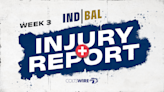 Colts vs. Ravens: Initial injury report for Week 3