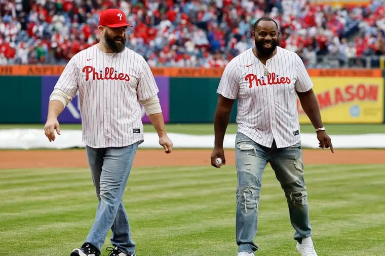 Jason Kelce and Fletcher Cox return to Eagles ... as stars of the team’s season hype video