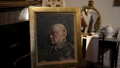 A painting of Winston Churchill by an artist whose work he hated is up for auction