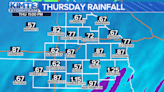 Showers and thunderstorms return for Thursday